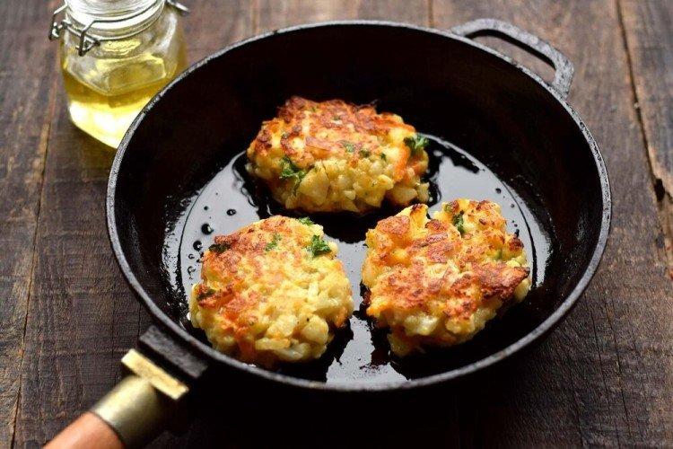 Котлеты из цветной капусты с манкой