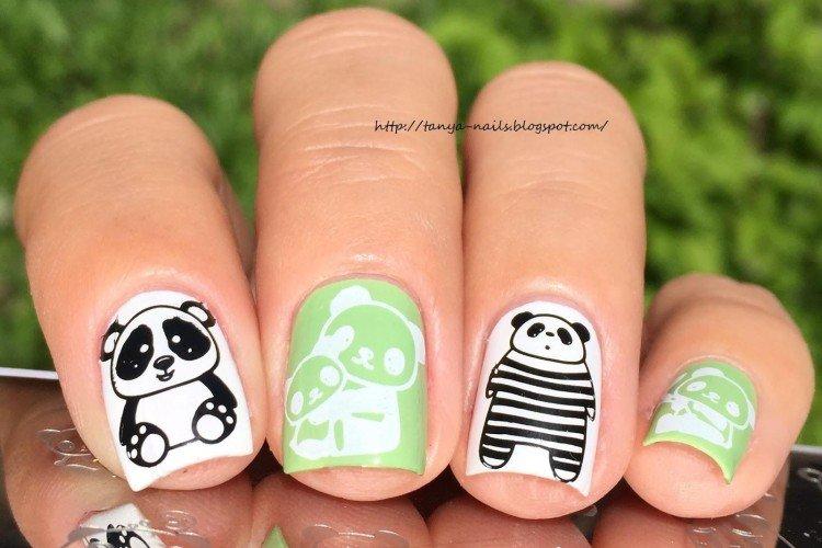 Весенний маникюр с рисунками