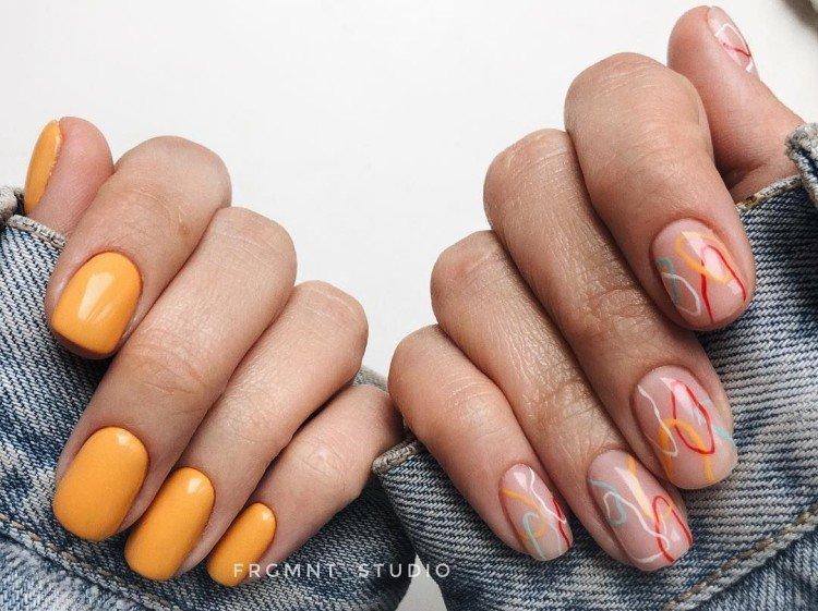 Маникюр «разные руки»