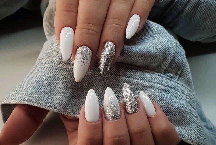 Свадебный маникюр на длинные ногти