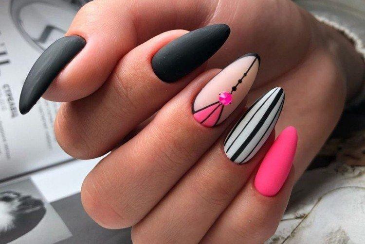 Актуальный маникюр на длинные ногти