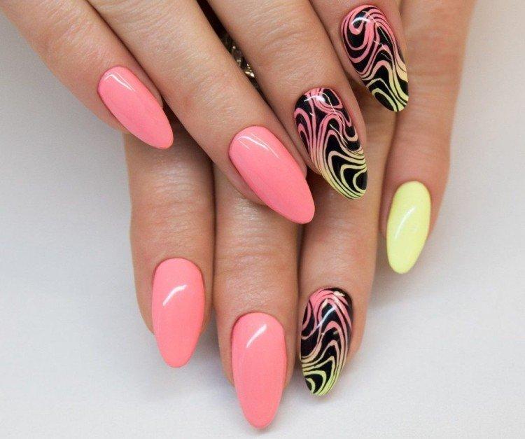 Актуальный маникюр на длинные ногти