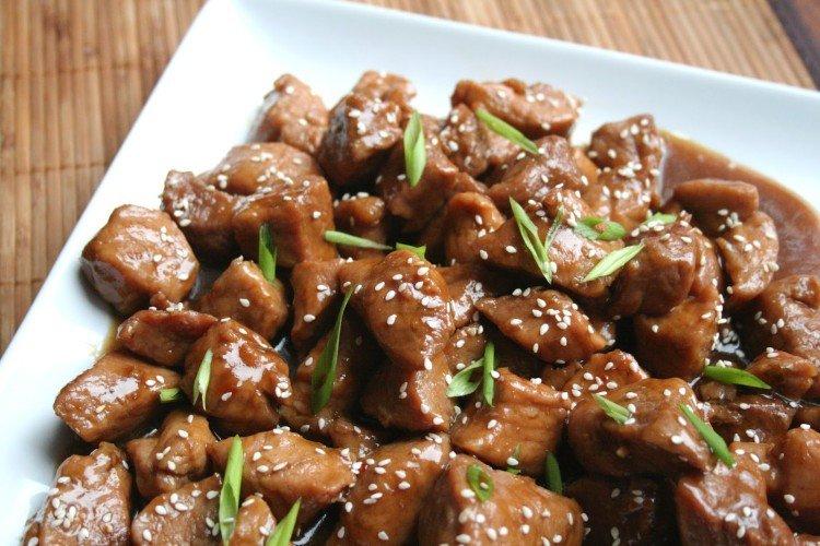 Запеченная говядина в соевом соусе