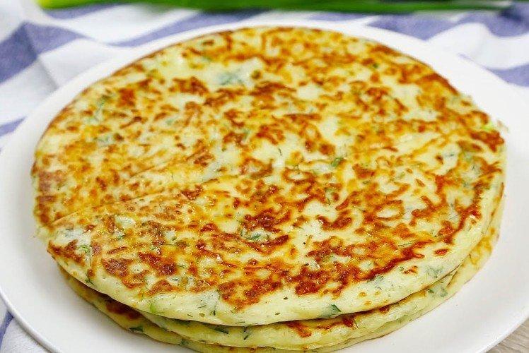 Ленивые хачапури с творогом и зеленью