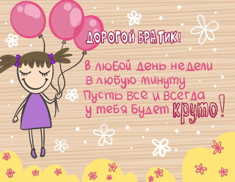 Открытки с Днем рождения брату