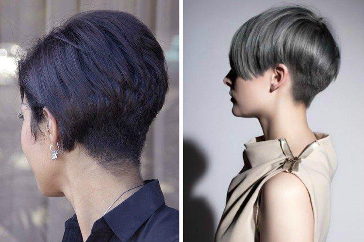 Боб с выбритым затылком