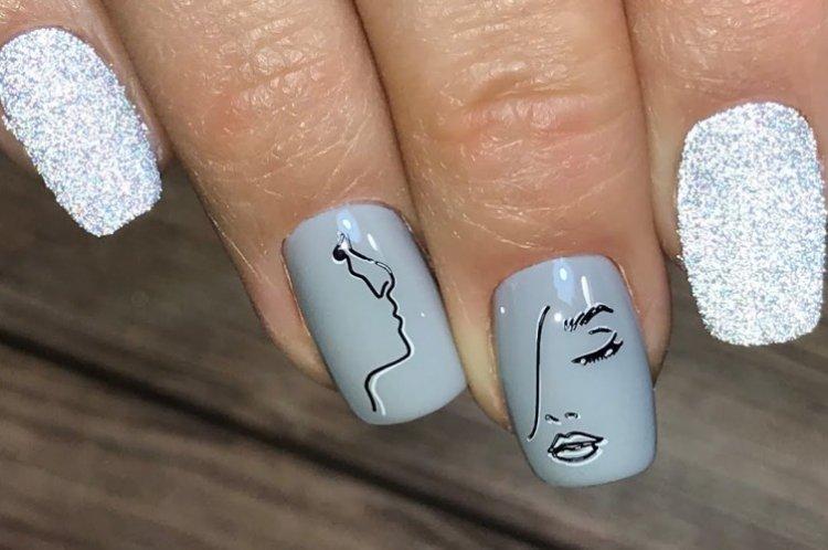 Светоотражающий маникюр