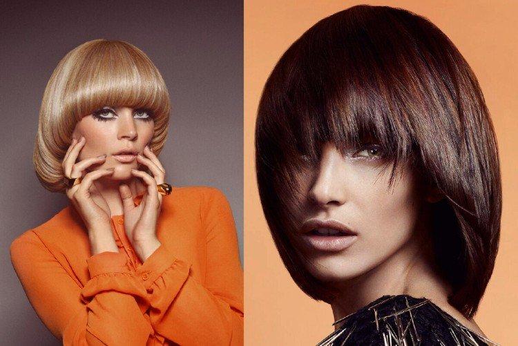 Сессон на среднюю длину волос