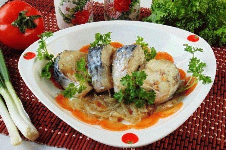 Запеченная скумбрия в банке