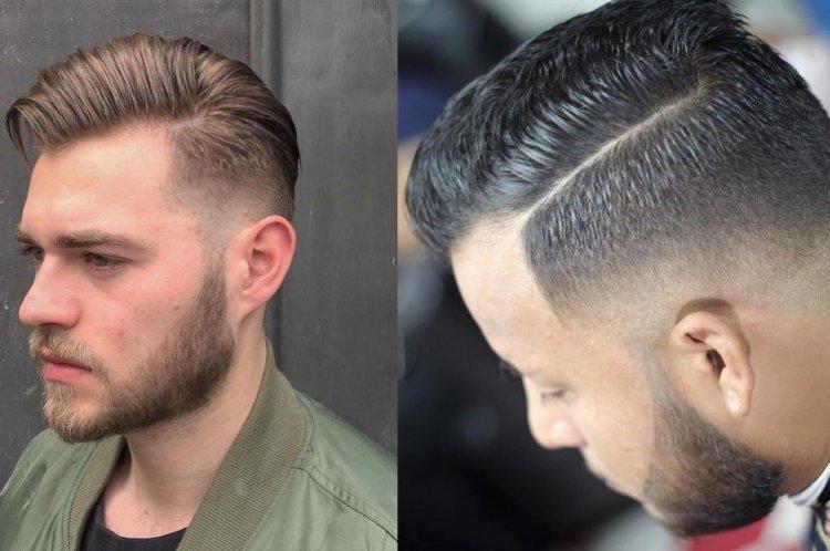 Полубокс с боковым пробором