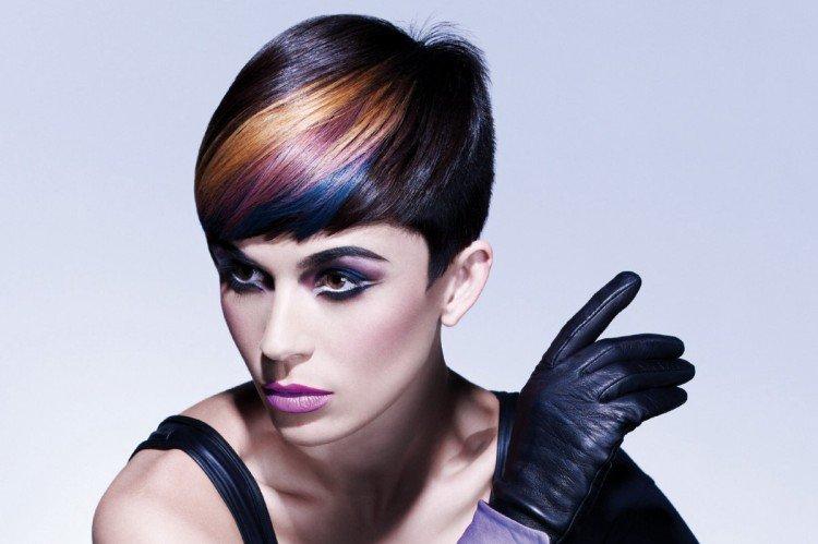 Шапочка с необычным окрашиванием