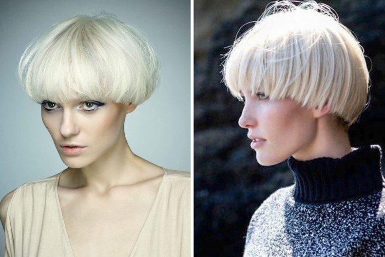 Шапочка с ровной челкой