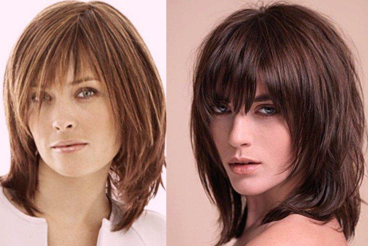 Стрижка дебют с прямой челкой