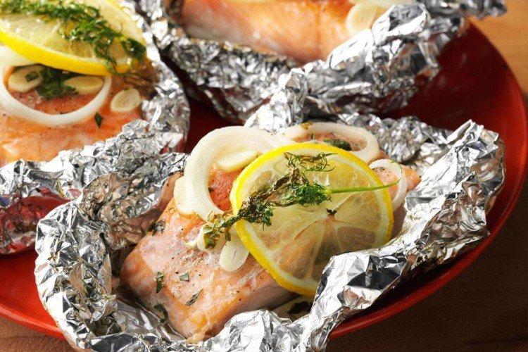 Рыба с лимоном в духовке