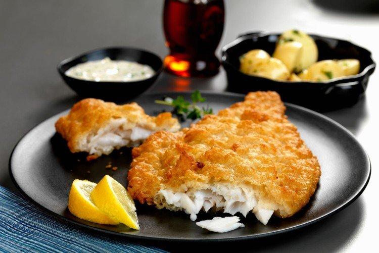 Рыба в кляре с сыром