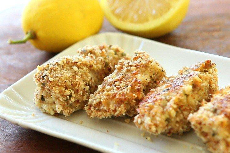 Рыба в кляре с орехами