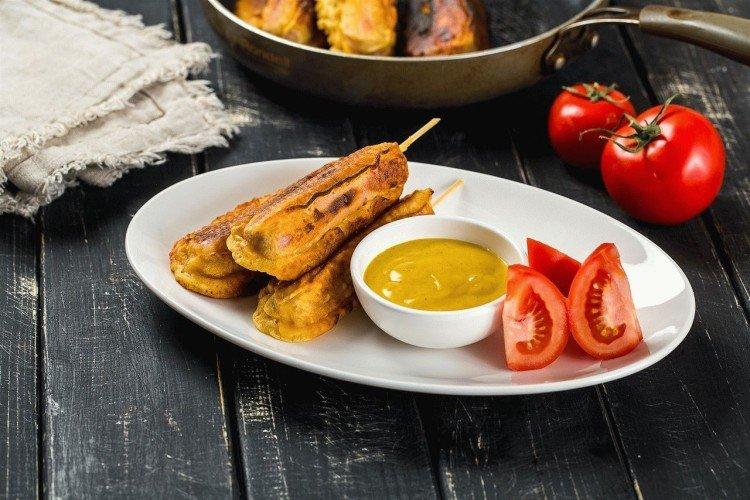 Сосиски в горчичном кляре