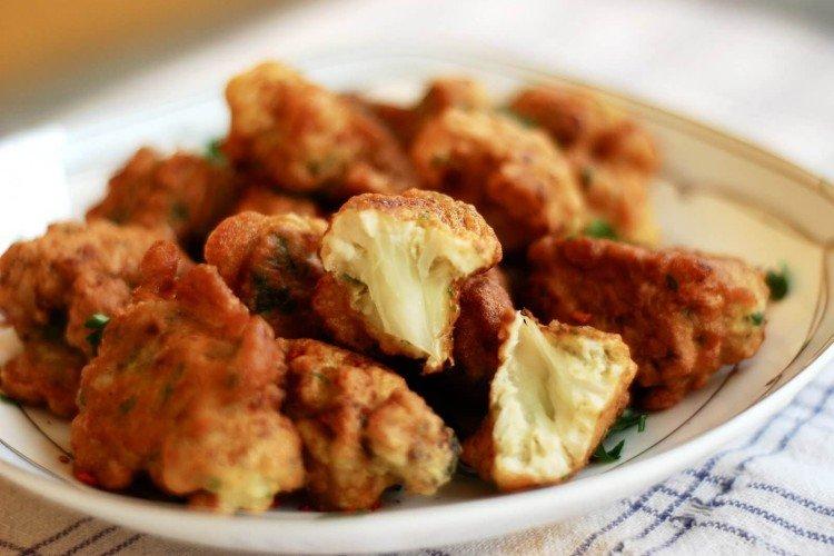 Цветная капуста в томатном кляре