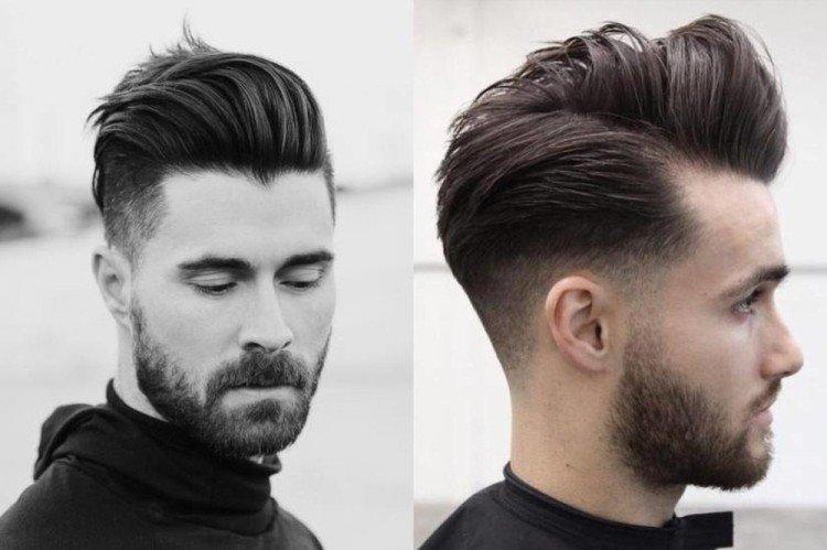 Канадка с градиентным выбриванием висков