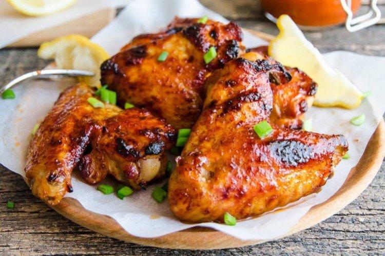 Куриные крылышки в апельсиновой глазури