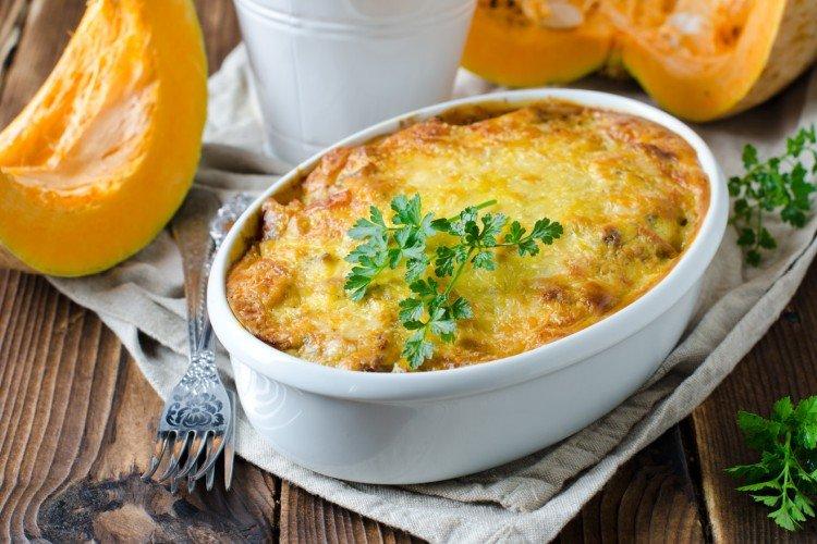 Овощная запеканка с тыквой