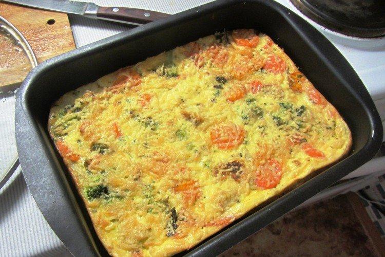 Овощная запеканка с капустой