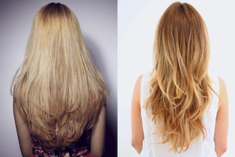 Лисий хвост с «перистой» укладкой кончиков