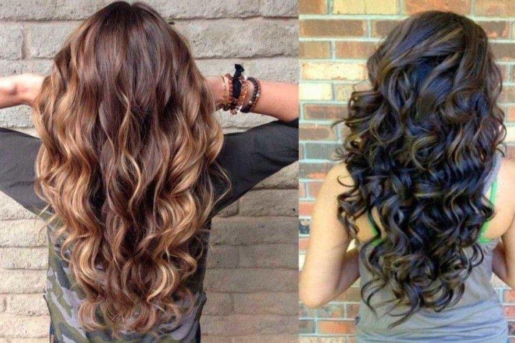 Лисий хвост на кудрявые волосы