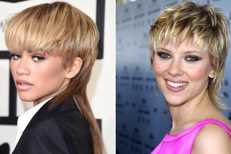 Маллет на короткие волосы