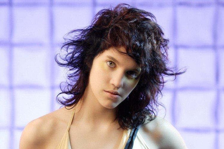 Маллет с завивкой