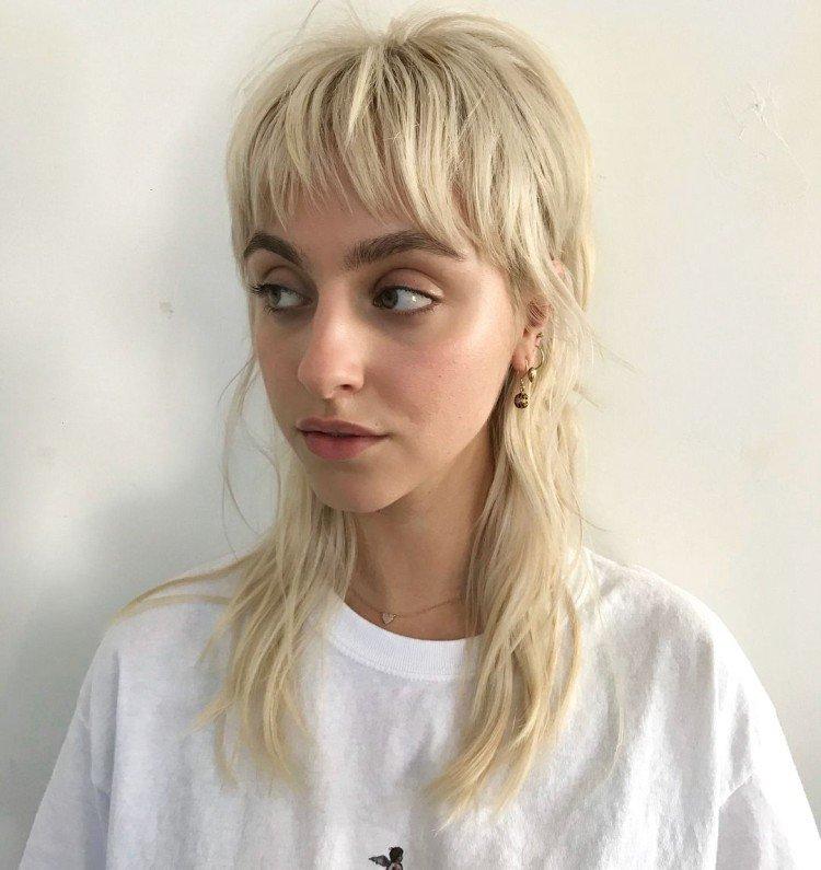 Маллет на длинные волосы