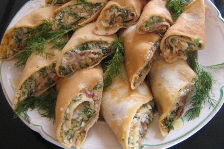 Начинка для блинов из селедки и моркови