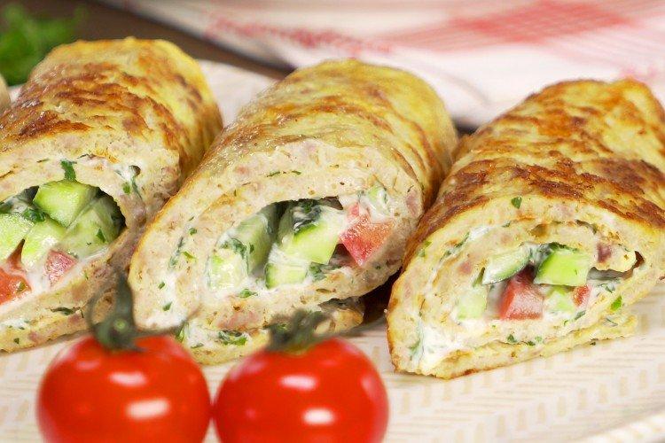 Бризоль с овощами