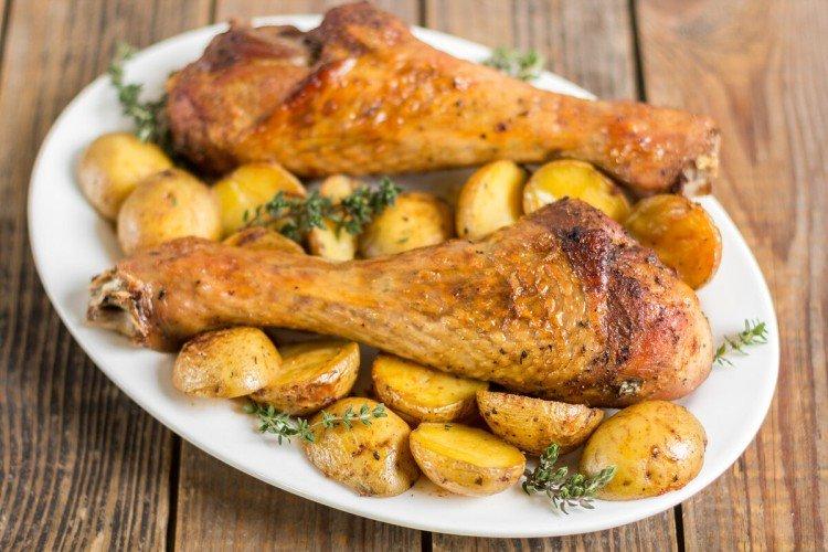 Индейка с картошкой в духовке