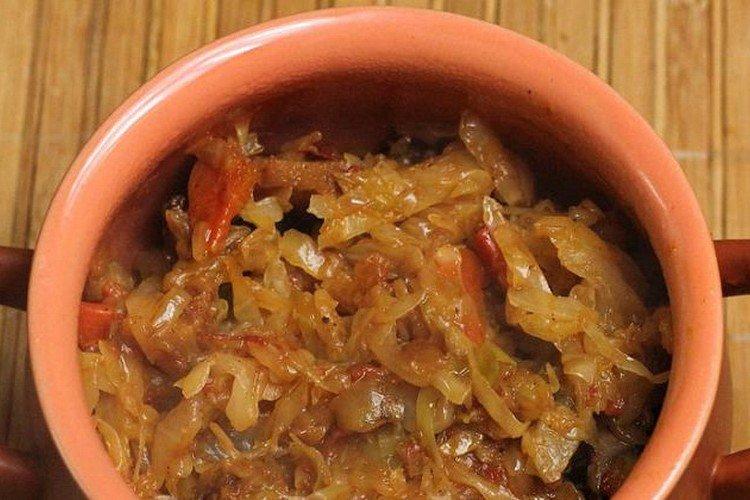 Ленивые голубцы в горшочках