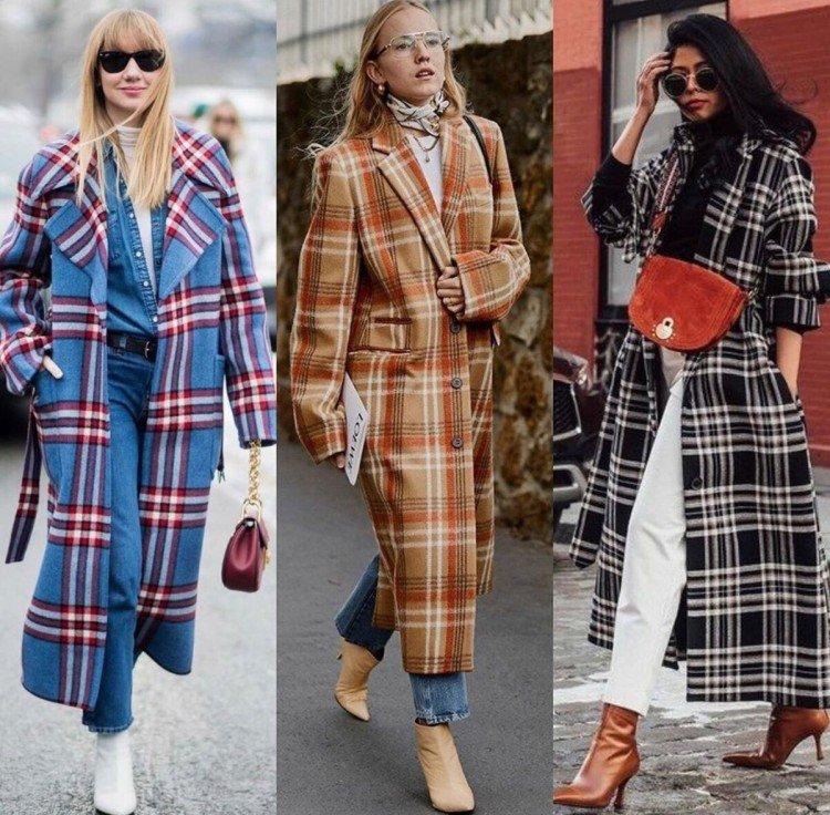 Клетчатое пальто