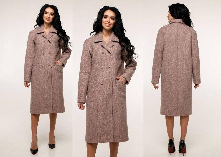 Двубортное пальто
