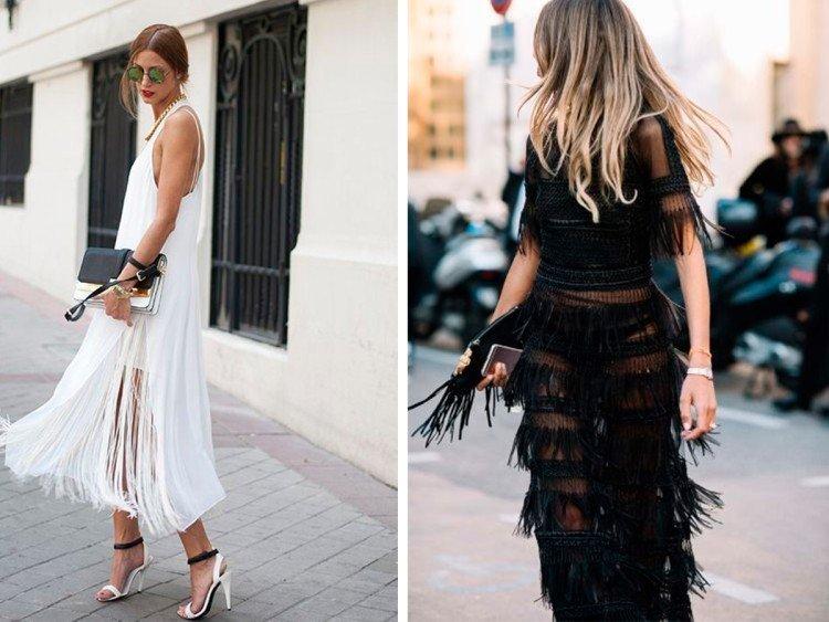 Платья с бахромой