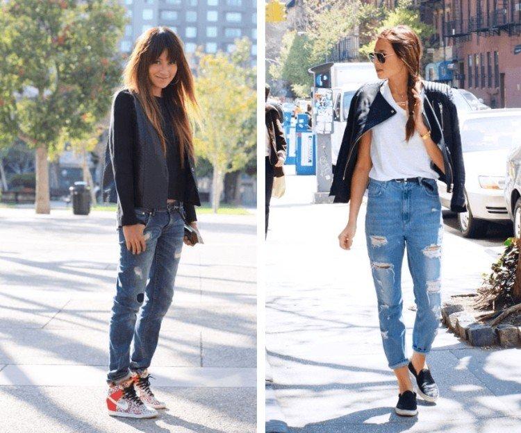 Рваные джинсы