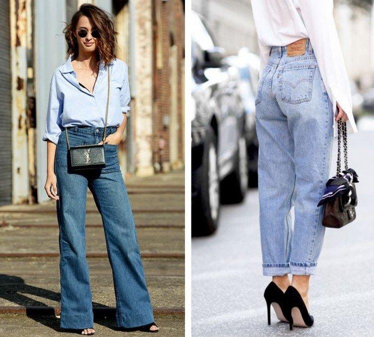 Широкие джинсы