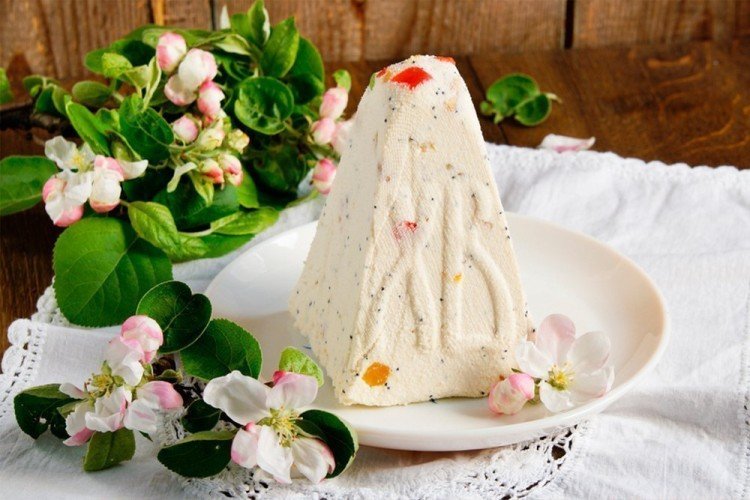 Творожная пасха с желатином