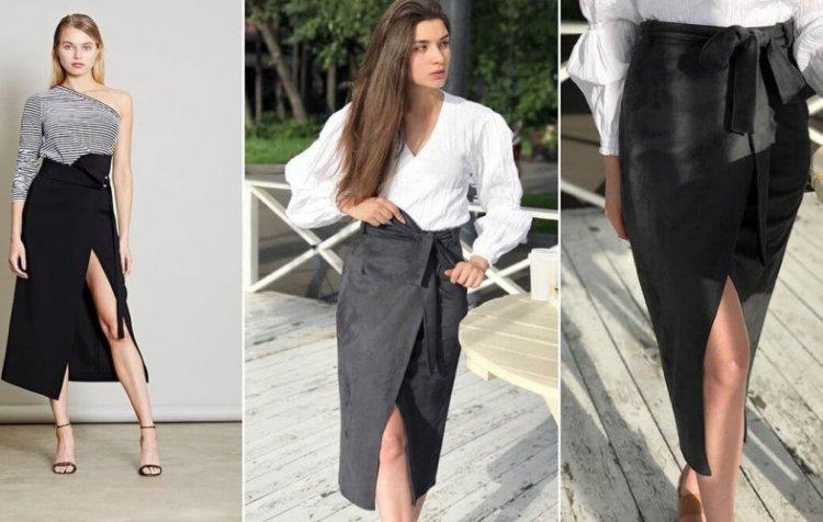 Юбки с запахом