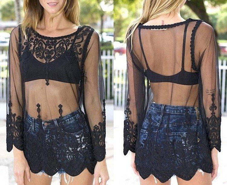 Прозрачные блузки