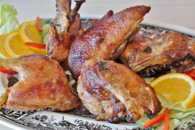 Утка со сливками, запеченная в рукаве