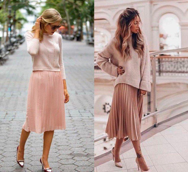 С чем носить плиссированную юбку - фото и идеи