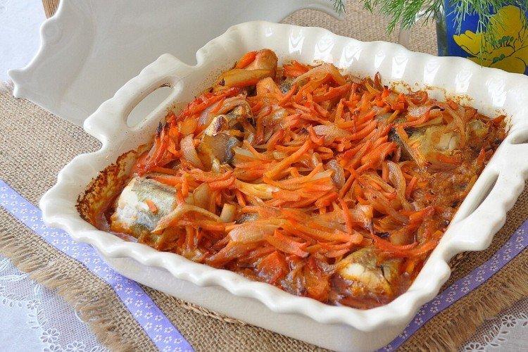 Рыба под маринадом в духовке