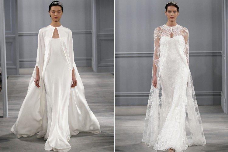 Свадебные платья с накидкой