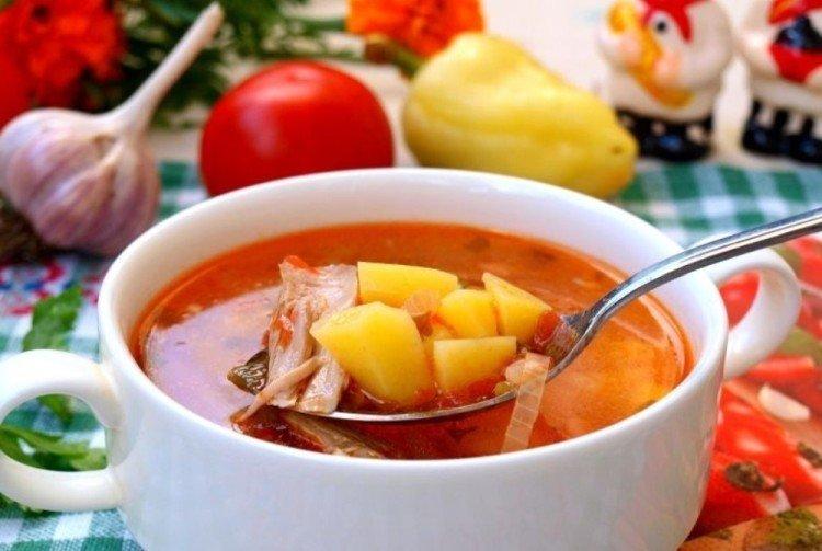 Суп из индейки с овощами