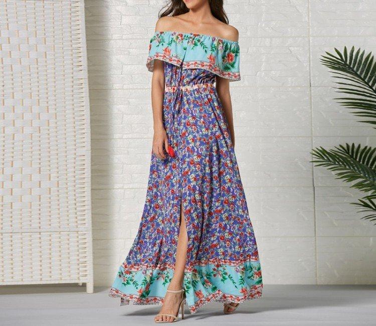 Платья с цветочными принтами