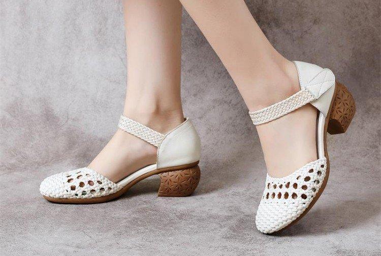 Плетеные туфли